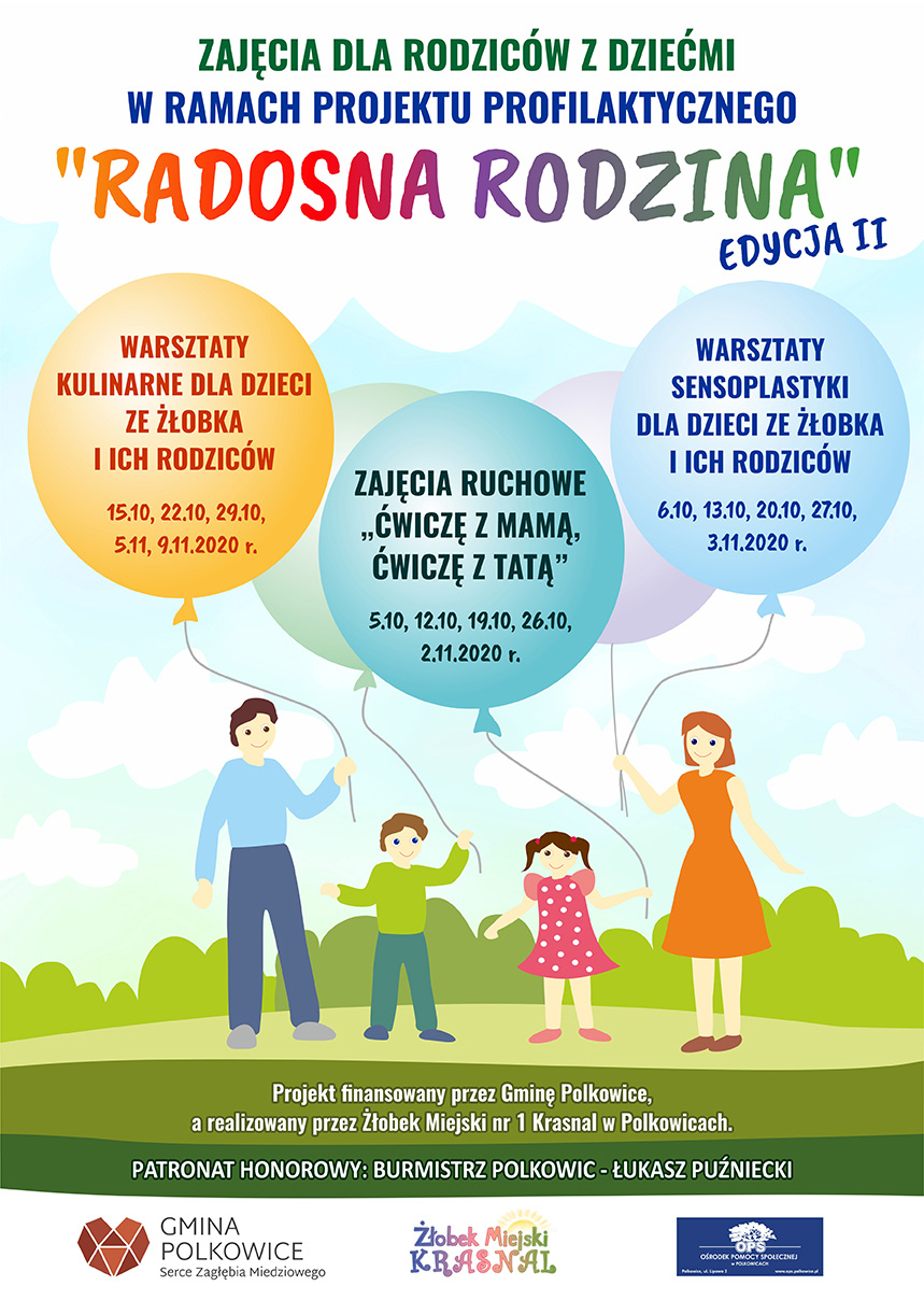 Zajęcia w ramach projektu "Radosna Rodzina" - edycja II