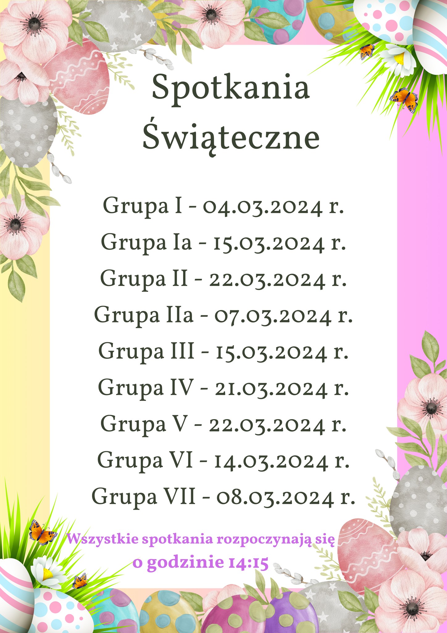 Grafika promująca zajęcia