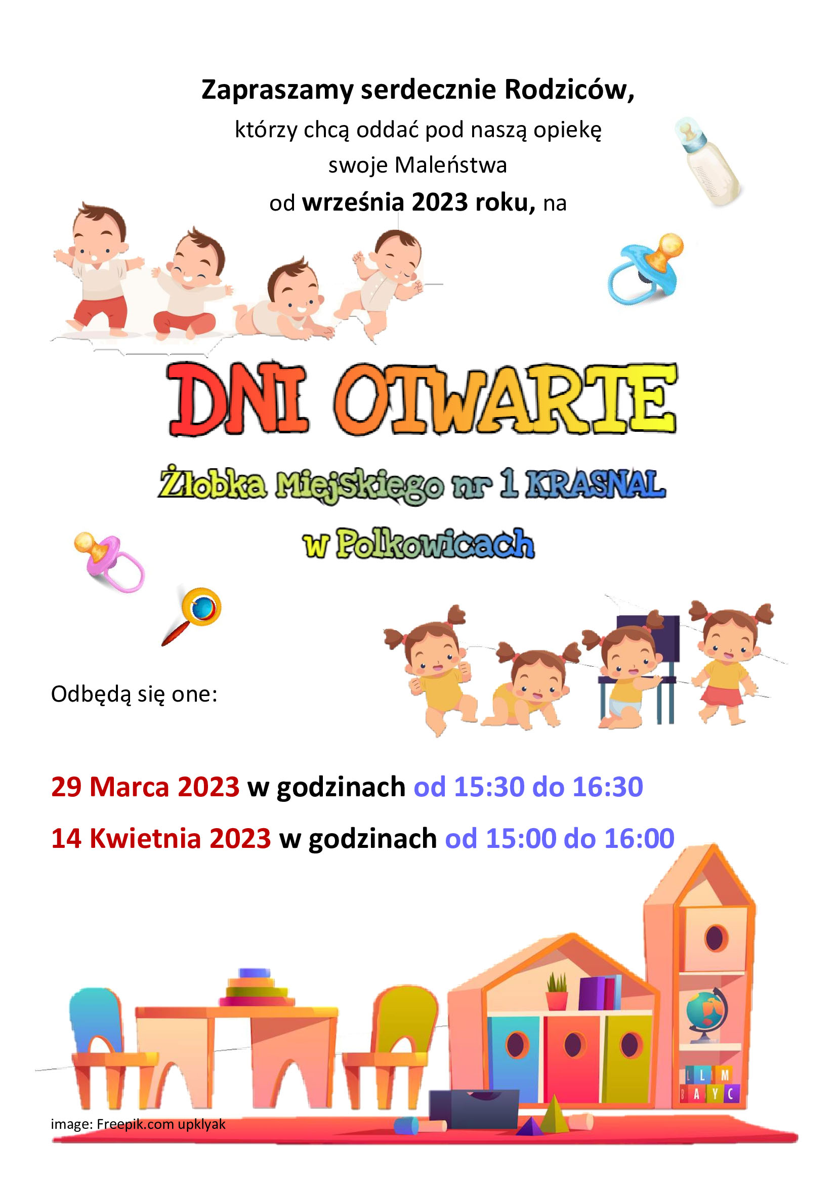 Plakat promujący dni otwarte